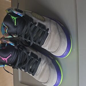 Jordan Athletic Shoes - Gray, Purple, Green